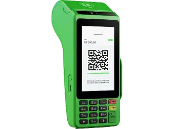 Maquininha de cartão Ton verde